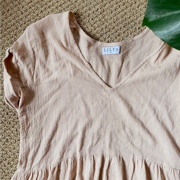 Lilya Blush Pink Mini Dress - Picture 2 of 4